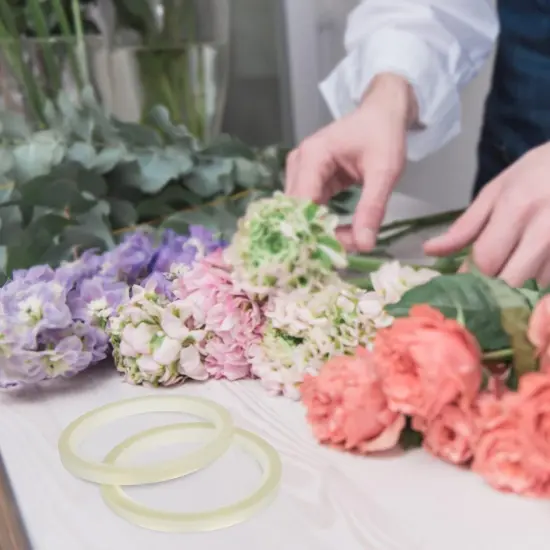 4Packs Clear Floral Tape - 1/4 inches Wide Floral Vase Tape {5}