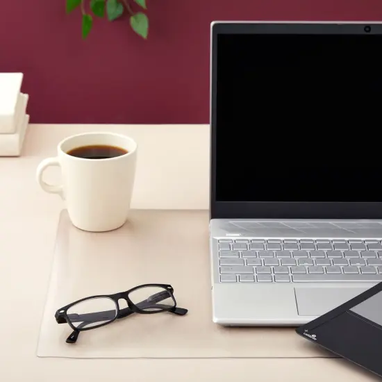 Frosted Clear Desk Protector Mat, 1.5mm Thick Writing Desk Blotter Pad for Office and Home (17 x 34 In) {3}