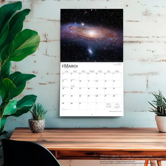 NASA Explore the Universe | 2026 14 x 24 Inch (Hanging) Monthly Deluxe Wall Calendar | Foil Stamped Cover | Plastic-Free {5}