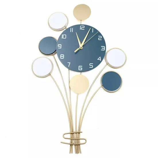 25" Large Hanging Wall Clock Balloon Metal Wall Watch Living Room Home Decor {1}