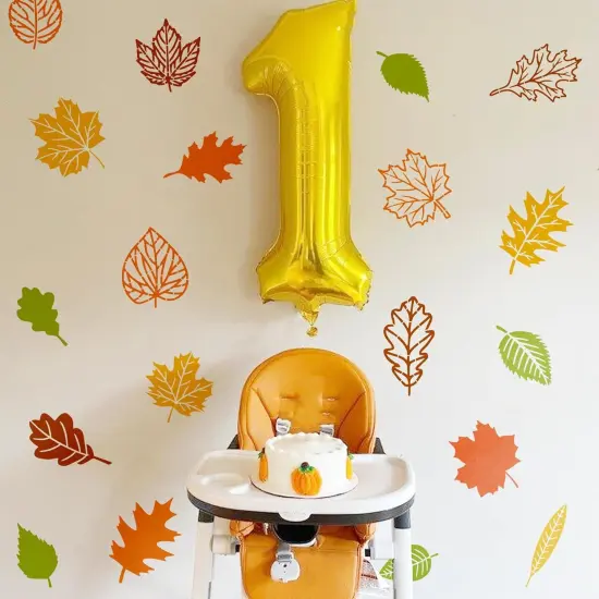 (6 Falls Leaves) -Fall Leaf Stencils for Painting on Wood Hello Autumn Leaves {5}