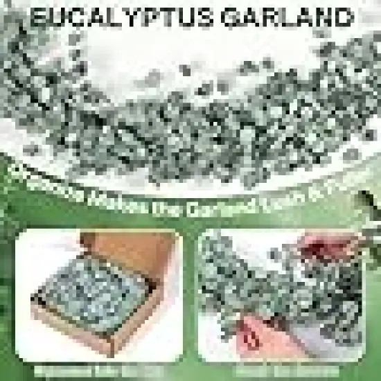 Faux Greenery Garland for Indoor Outdoor Farmhouse Wedding Staircase Floral Decor. {3}