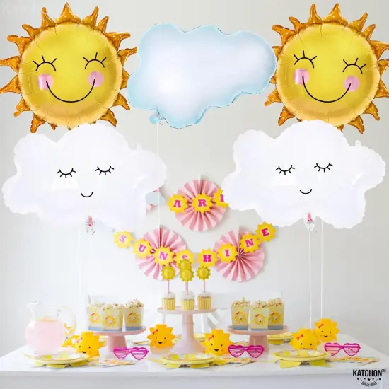 Sunshine Balloons for Summer Party Decorations {5}