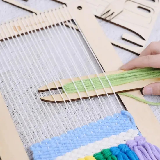 12 Pieces Weaving Loom Tools Set - 14 Pages Book for Adults Beginners {5}