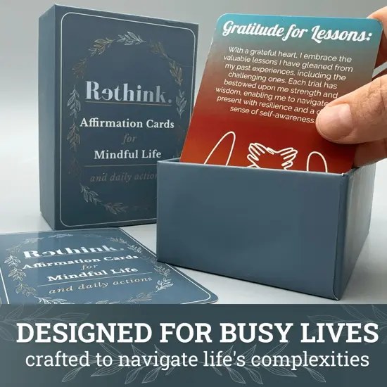 Rethink: 95 Affirmation Cards for Mindful Life {6}