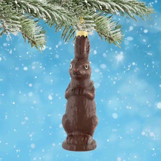Cody Foster 4.75 In Chocolate Rabbit Easter Tree Ornament , Christmas Decor Easter Bunny Cream {4}