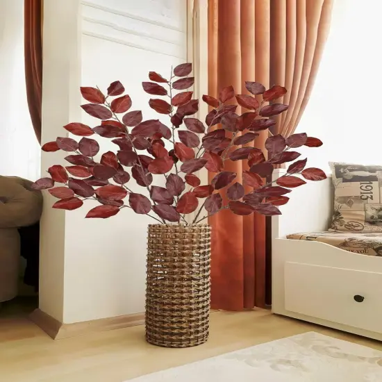 Artificial Fall Leaves Stem {5}