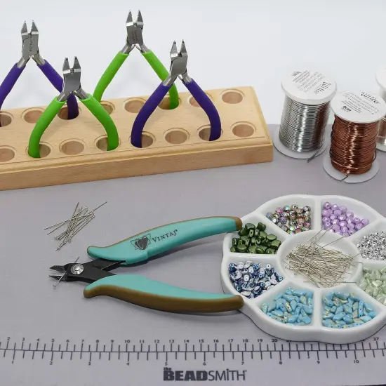 The Beadsmith Vintaj Semi-Flush Cutter &ndash; 5-Inches (127mm), Ergonomic Handle &ndash; Make Clean, Flush & Precise Cuts &ndash; Jewelry Making Tool for Creating Earrings, Bracelets & Necklaces {5}