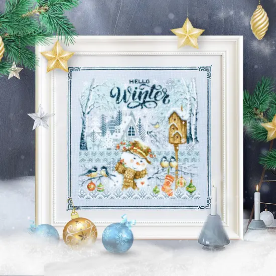 Hello,Winter! 540-701 Counted Cross-Stitch Kit {3}