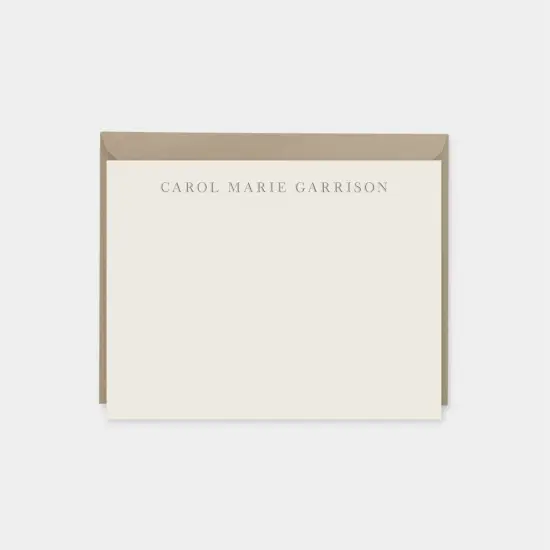 Classic Monogram Note Cards II {1}