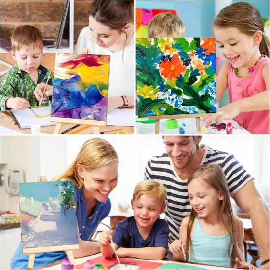 9 Inches Easel, Tabletop Painting Canvas Tall Wood Display Easels Set of 12 {4}