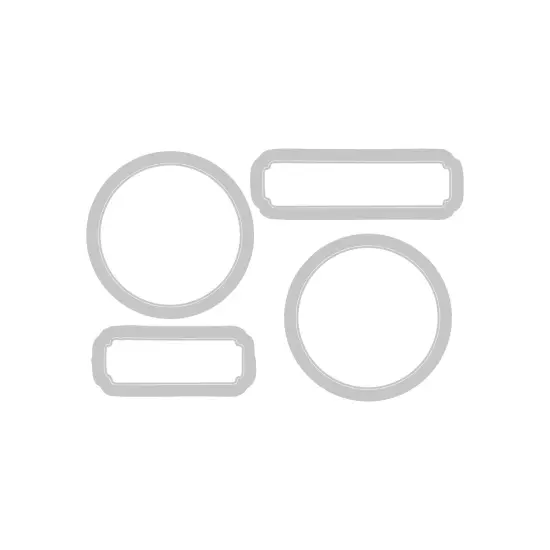 Sizzix Clear Stamps With Framelits Die By 49 And Market-Jolly Sentiments {4}