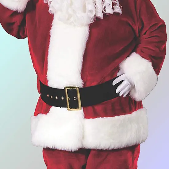 Santa Claus Costume for Men, Jacket Pants Hat Belt and Gloves {4}