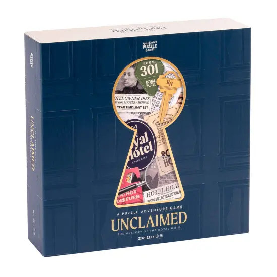 Professor Puzzle: Unclaimed: The Mystery Of The Royal Hotel - A Puzzle Adventure Game, Fast-Paced Treasure-Hunt Investigation, Ages 12+, 1-4 Players {1}