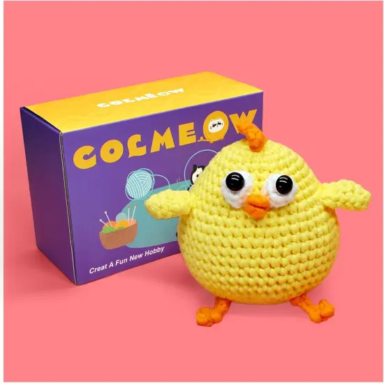 Yellow Chicken Crochet Kit for Beginners {1}