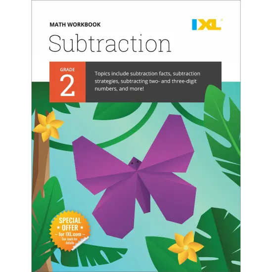 IXL Subtraction 2nd Grade Math Workbook, Mathematics Book for Kids Age 7-8 Covering How to Subtract 2 and 3 Digit Numbers, Subtracting Strategies and Facts, and More {1}