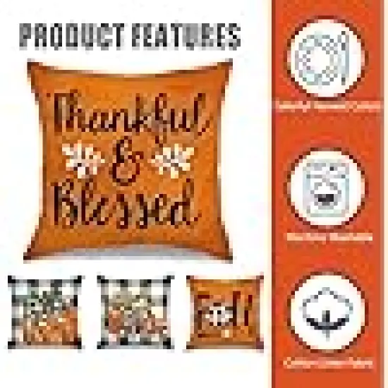 Thanksgiving Pillow Covers {4}