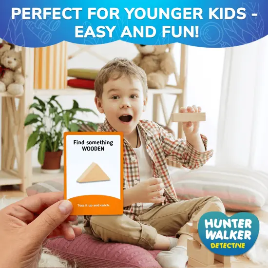 Indoor Scavenger Hunt 50 Cards for Kids - Search and Find {4}