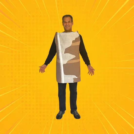 Funny Toilet Paper Roll Adult Costume Out Of Luck Tunic Outfit {1}