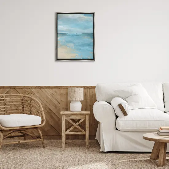 Stupell Industries Beach Edge Abstraction Floating Frame By Carol Robinson {2}