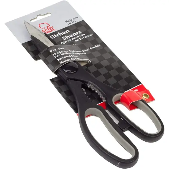 Chef Craft 9" Long All-Purpose Kitchen Shears 2-Pack, Dishwasher Safe Stainless Steel Blade {2}