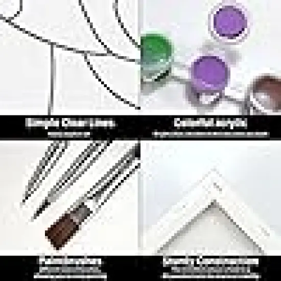 Sip Party Supplies 8x10 in 8 Acrylic Colors {4}