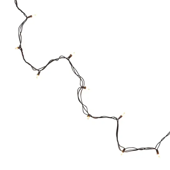 Northlight Mini Incandescent Christmas Lights - Clear - 20.25' Brown Wire - 100ct {7}