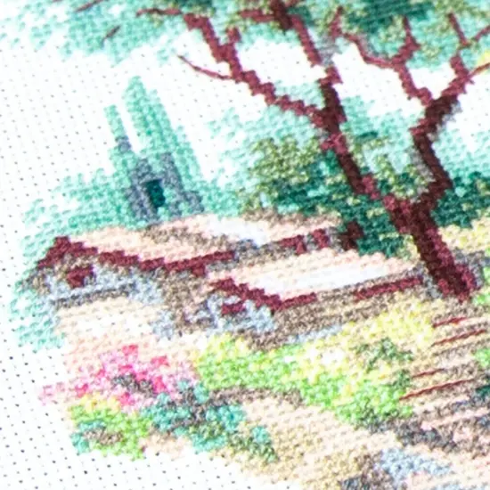 Blooming Lotuses 70-01 Counted Cross-Stitch Kit {5}