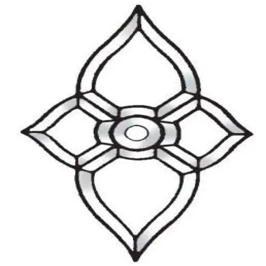 8-1/2" x 14-1/2" Clear Glass Bevel Cluster BC337 {1}