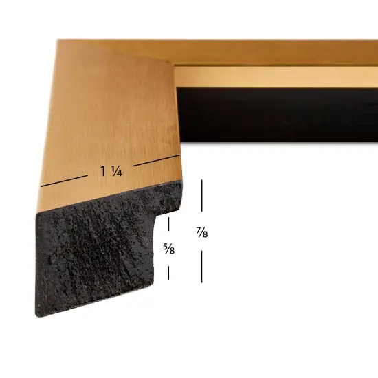 17x23 Picture Frame, Modern Aesthetics 1.25 Inch Polystyrene Moulding, Wall Display Frame for Art, Posters, or Photos by wallsthatspeak Gold {3}