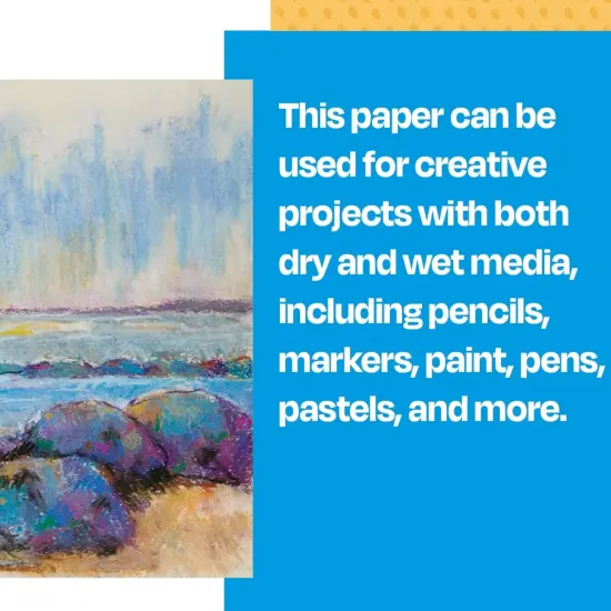 Sax Sulphite Drawing Paper, 70 lb, 18 x 24 Inches, Extra-White, Pack of 500 {4}