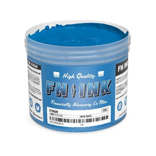 FN-INK Plastisol Screen Printing Ink Light Blue {1}
