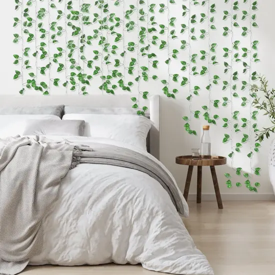 360 Feet 48 Pack Fake Greenery Hanging Garland, Ivy Leaf Plants {4}