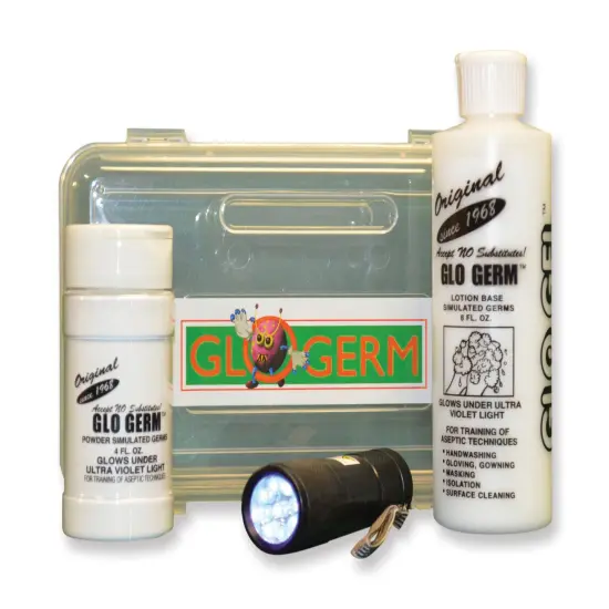 Glo-Germ Experiment Kit, 8 Ounce Gel, 1.9 Ounce Powder {1}