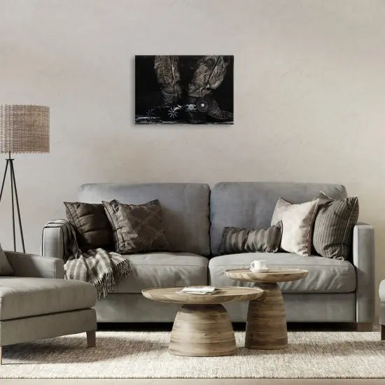 Stupell Industries Cowboy Boots with Spurs Canvas By PHBurchett {2}