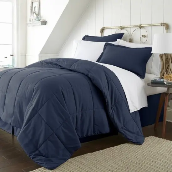 Soft Stain Resistant Microfiber Comforter Set with Baffle-Box Design and Machine Washable {4}