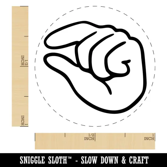 Hand Pinching Fingers Self-Inking Rubber Stamp for Stamping Crafting Planners Fuchsia {1}