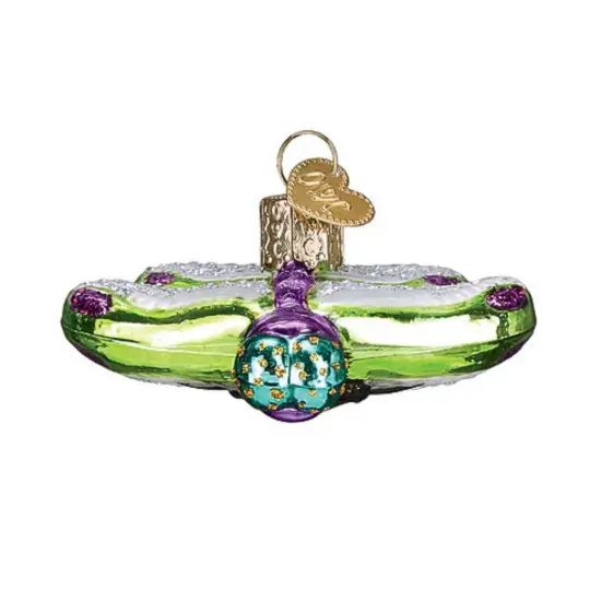 Old World Christmas 1.0 Inch Dainty Dragonfly Tree Ornament , Insect Green {3}