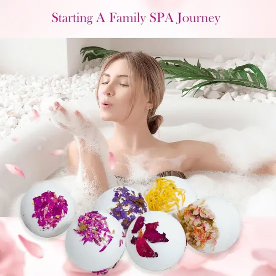 Flower Petals Bath Bombs for Women {5}