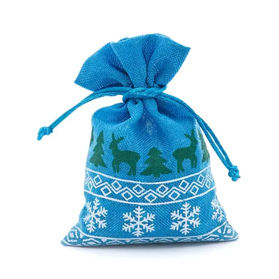 Elegant Faux Linen Bags 8&rdquo; x 10&rdquo; Christmas Gift Wrap {2}