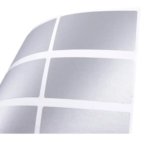 300 Pack Scratch Off Stickers, Self Adhesive DIY Rectangle Labels, Silver, 2 x 1 in. {4}