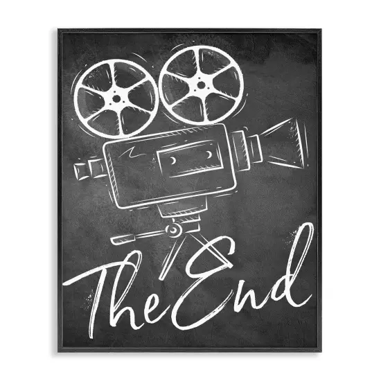 Stupell Industries Vintage Movie Camera Framed Giclee By Kim Allen {7}