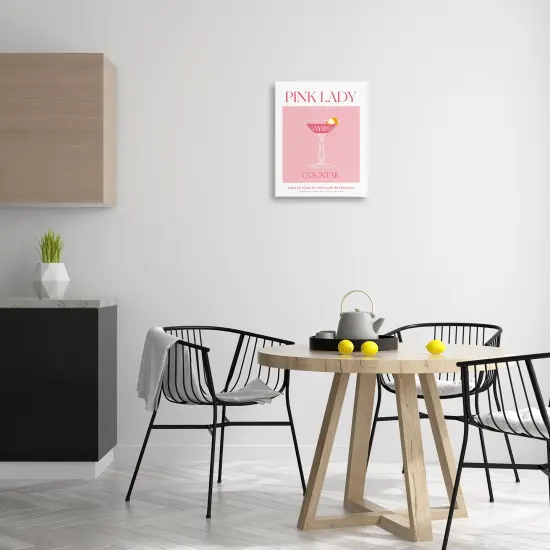 Stupell Industries Minimal Pink Lady Canvas By Lettered and Lined {2}