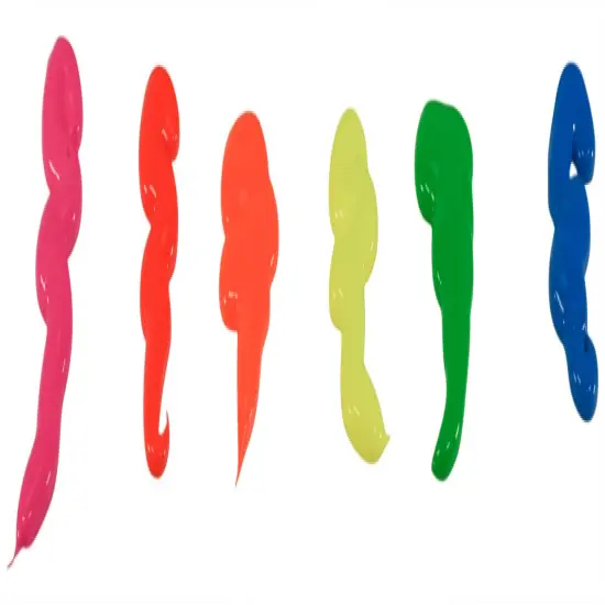 Sax Versatemp Premium Deluxe Tempera Paint, 1 Pint Bottles, Assorted Fluorescent Colors, Set of 6 {4}