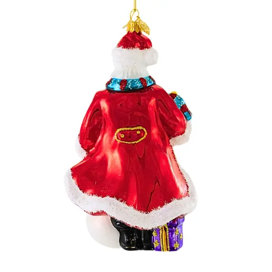 Huras Family 7.0 Inch Bringing Joy Of Christmas To All Christmas Tree Ornament , Christmas Decor Santa Snowman Tree Red {2}