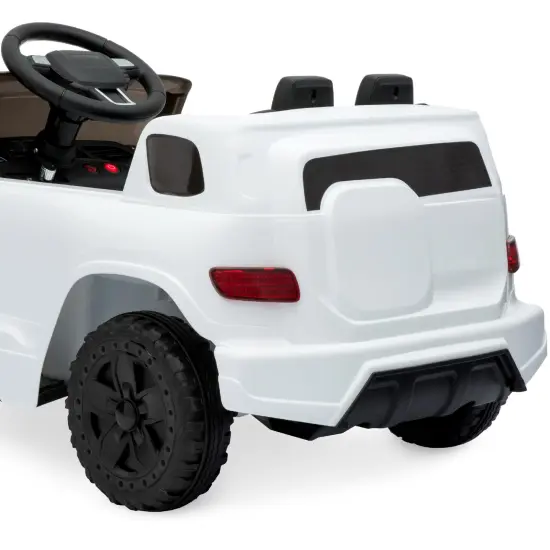 Best Choice Products 6V Kids Ride On Car Truck w/ Parent Control, 3 Speeds, LED Headlights, MP3 Player, Horn White {6}