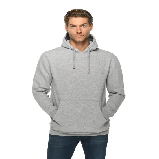 Lane Seven&reg; Unisex Heavyweight Pullover Hooded Sweatshirt HEATHER GREY {1}