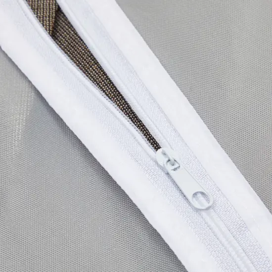 Clear Garment Bag Covers, Zippered Closet Bags for Clothes (24x60 In, 12 Pack) White {6}