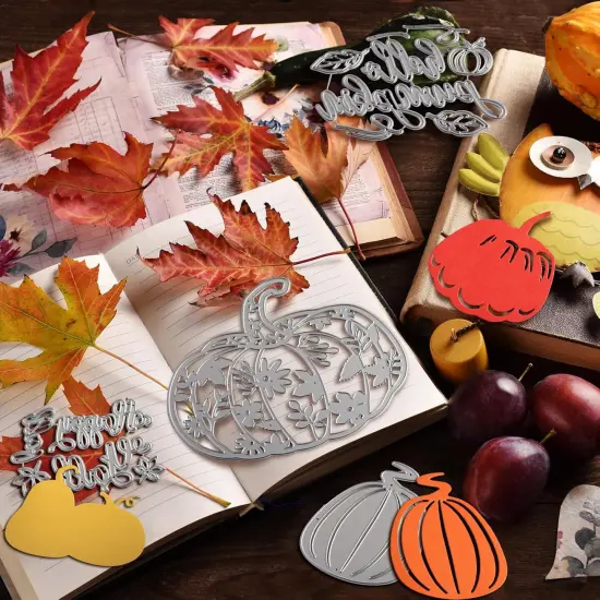 Fall Pumpkin Metal Cutting Dies for Card Making Thanksgiving Metal Cutting {2}