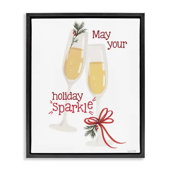 Stupell Industries May Your Holiday Sparkle Floating Frame By House Fenway {1}